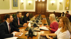 25 July 2019 The Chairperson of the Committee on Human and Minority Rights and Gender Equality in meeting with the Head of the Democratization Department in the OSCE Mission to Serbia 